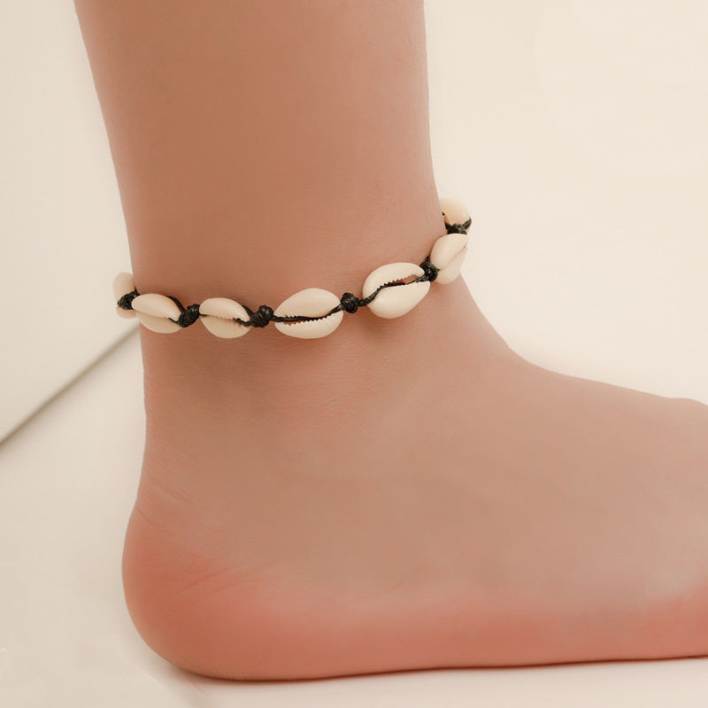 Wholesale Personalized Woven Jewelry Creative Hawaiian Style Casual Shell Anklet