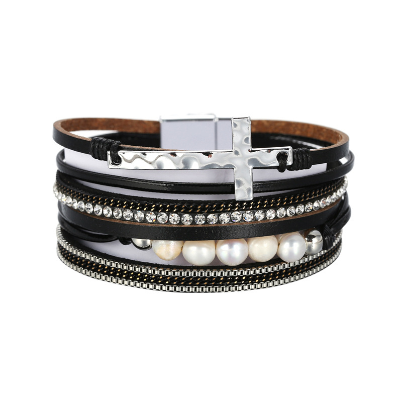 Bohemian PU Leather Bracelet Multilayer Distributor