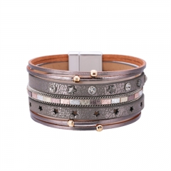 Bohemian Vintage Bracelet Star Hollow Leather Distributor