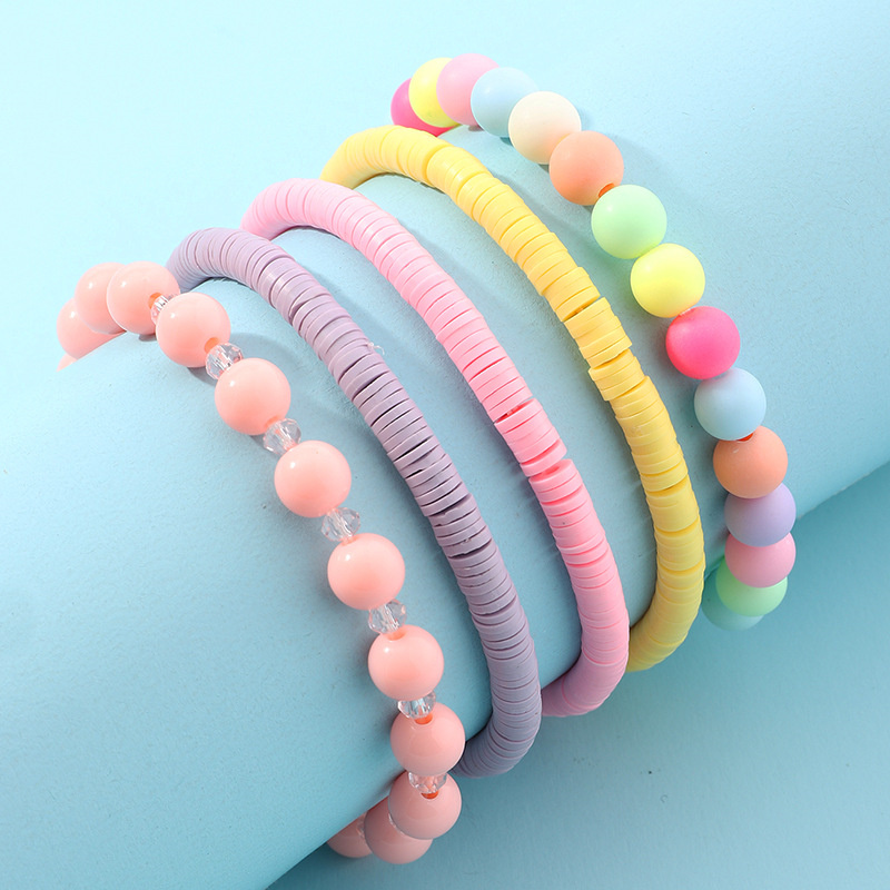 Korean Version Of Candy Color Beaded Children's Bracelet Korea Exquisite Distributor