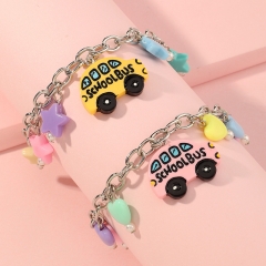 Children's Bracelet Pendant SchoolBus Creative Girls Distributor