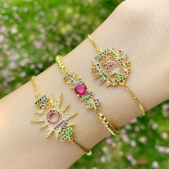 Wholesale Multicolor Jewelry Letter Mom Diamond Adjustable Pull Bracelet Vendors