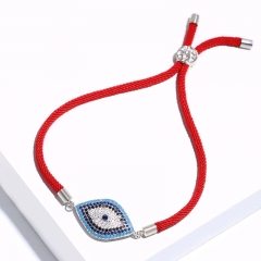 Wholesale Koreandevil's Eye Bracelet Valentine's Day Fashion Zircon Adjustable Pull Bracelet Vendors