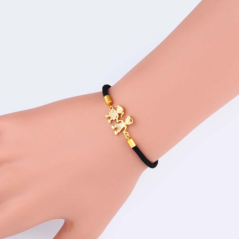 Wholesale Korean Fashion Simple Personality Zircon Red String Bracelet Trend Bracelet Accessories Vendors