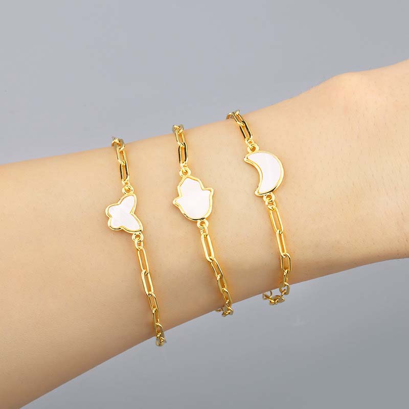 Wholesale Explosion Style Jewelry Thick Chain Bracelet Butterfly Bracelet Adjustable Vendors