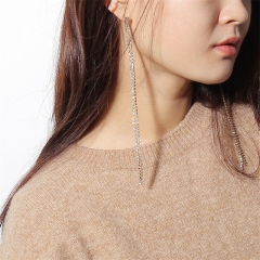 Wholesale Exaggerated Earrings Full Of Diamond Claw Chain Long Tassel Earrings Earrings Vendors