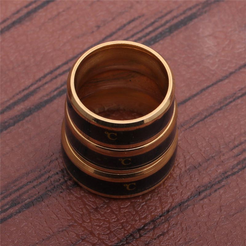 Fashion Fahrenheit Temperature Couple Ring Stainless Steel Manufacturer