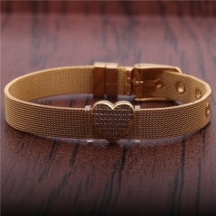 Titanium Steel Bracelet Heart Shaped Adjustable Bracelet Manufacturer