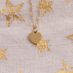 Wholesale Titanium Steel Heart-shaped Pendant Necklace Stylish And Simple