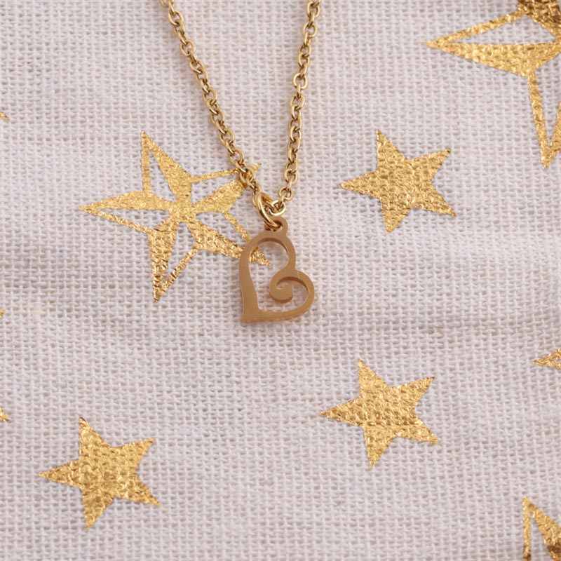Wholesale Titanium Steel Heart Necklace Fashion Clavicle Chain Mini Stainless Steel
