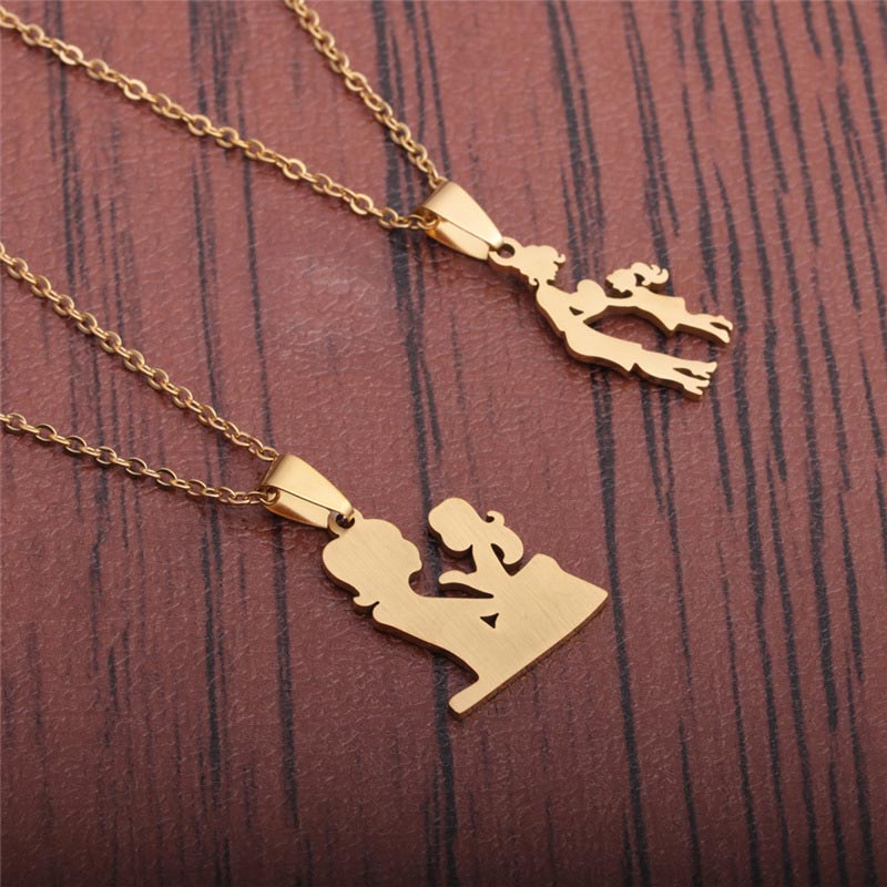 Titanium Steel Pendant Mother's Day Necklace Fashion  Products Manufacturer