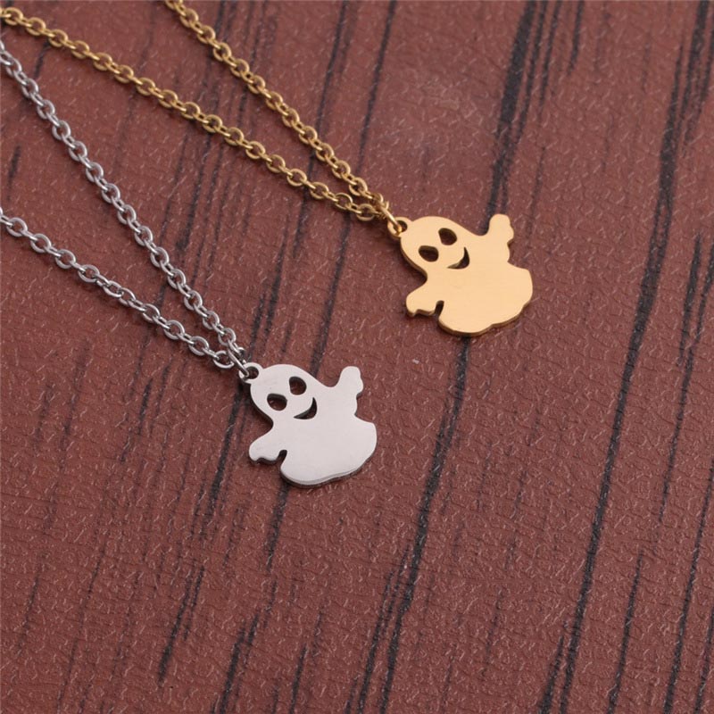 Titanium Steel Ghost Pendant Necklace Stainless Steel Accessories Manufacturer