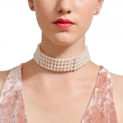 Fashion Popular Popular Necklace Handmade Multi-layer Pearls Distributor