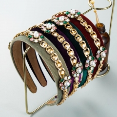 Baroque Retro Pearl Headband Fashion Headband Manufacturer