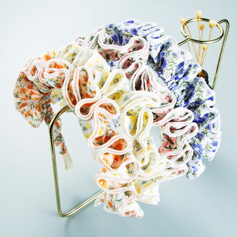 Bohemian Headband Korean Style Floral Folds Three-dimensional Distributor