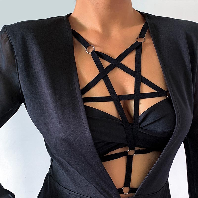 Sexy Bikini Personality Five-pointed Star Strap Body Chain Distributor