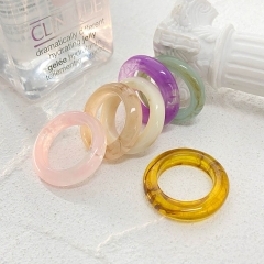 Wholesale Korean Resin Color Ring Creative Retro Simplicity