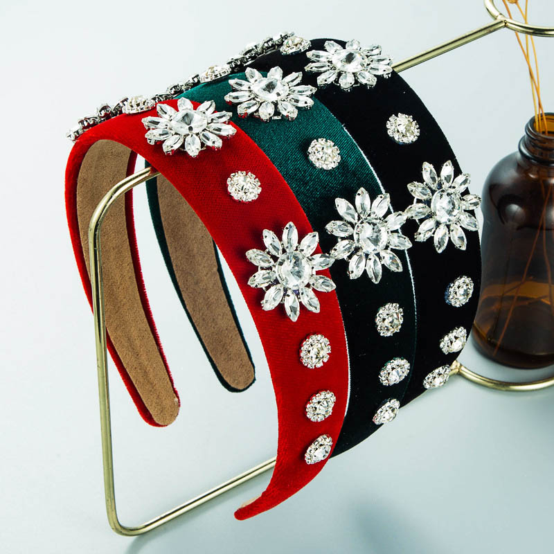 Shiny Snowflake Hair Band Female Velvet Hair Band Hair Accessories Manufacturer