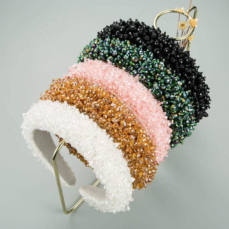Baroque Hand-stitched Full Crystal Headband Hair Bands Manufacturer