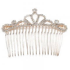 Full Of Rhinestones Bow Crown A Word Love Sun Flower Diamond Bangs Hair Comb Distributor