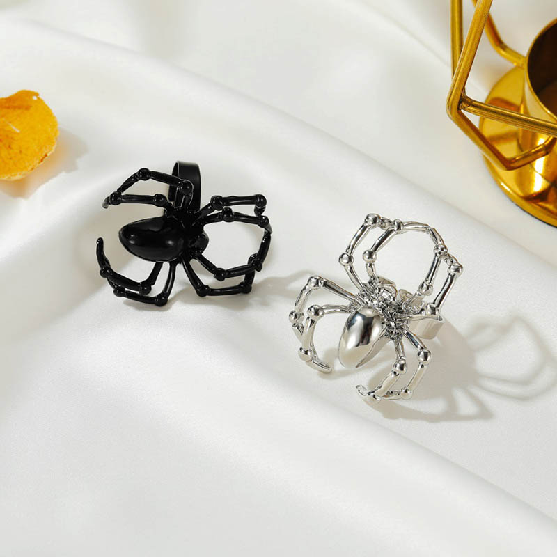 -selling Simulation Spider Ring Halloween Props Ring Ghost Festival Spoof Toys Gothic Jewelry Distributor