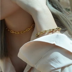 Stainless Steel U-shaped Personality OT Buckle Jewelry Bracelet For Women Distributor