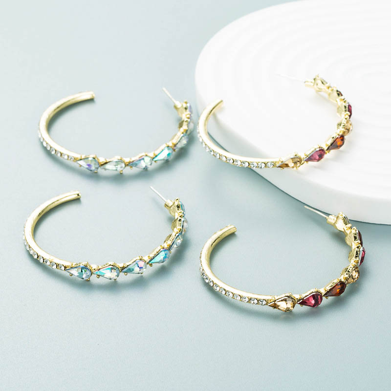 Fashion Diamond C-shaped Trend Earrings Manufacturer
