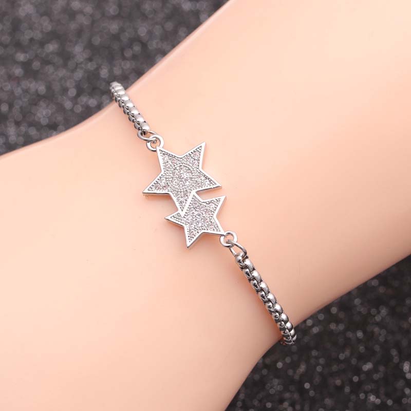 Jewelry Zircon Fashion Pattern Star Bracelet Manufacturer