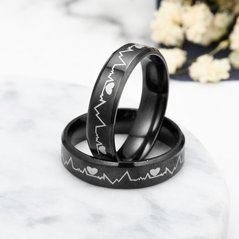Domineering Fashion Titanium Steel Ring Korean Personality  Selling ECG Supplier