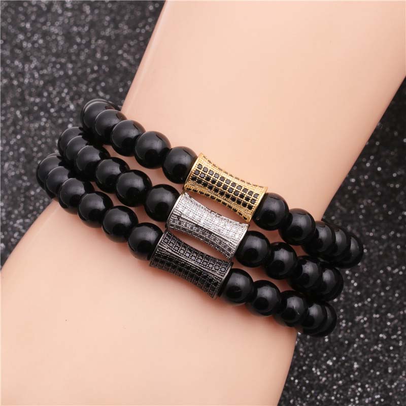 Wholesale Selling Black Stone Waist Bracelet Beaded Vendors