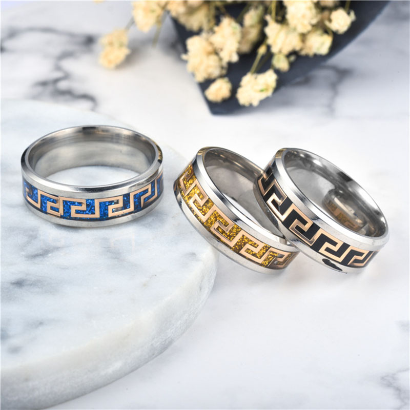 Style Great Wall Personality Titanium Steel Ring Supplier