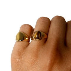 Glossy Handmade Ring Stainless Steel Jewelry Distributor