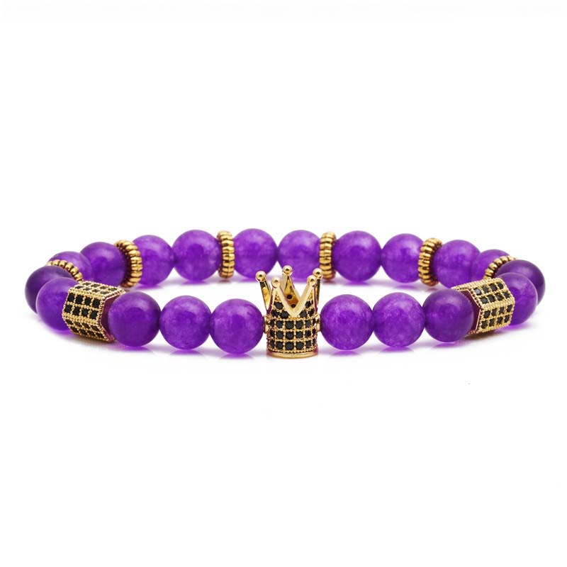 Wholesale Frosted Amethyst Woven Beaded Bracelet Vendors