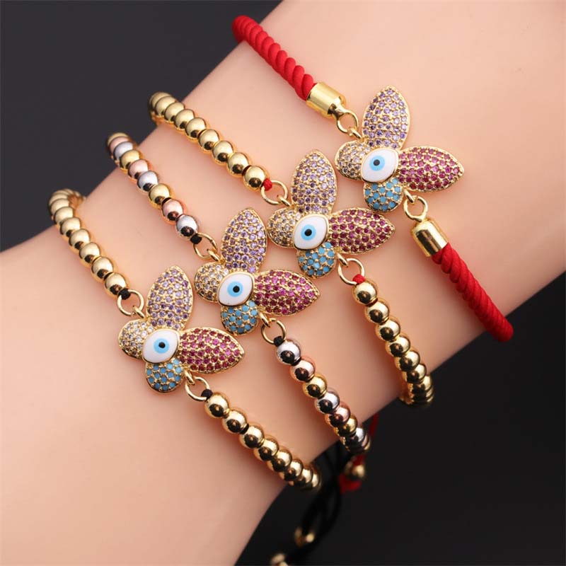 Zircon Jewelry Fashion  Butterfly Adjustable Bracelet Supplier
