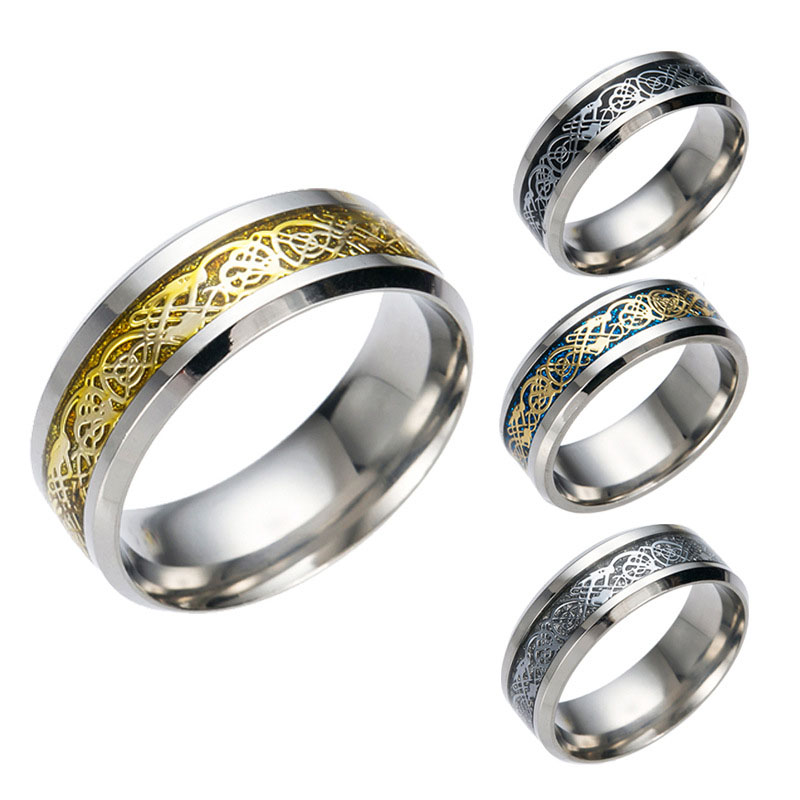 Stainless Steel Dragon Ring With Dragon Piece Ring Manufacturer