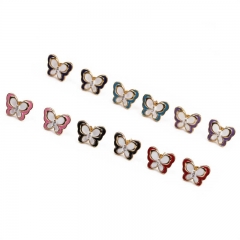 Korean Version Of Dripping Oil Copper Gold-plated Earrings Jewelry Simple And Fashionable Tortoise Supplier