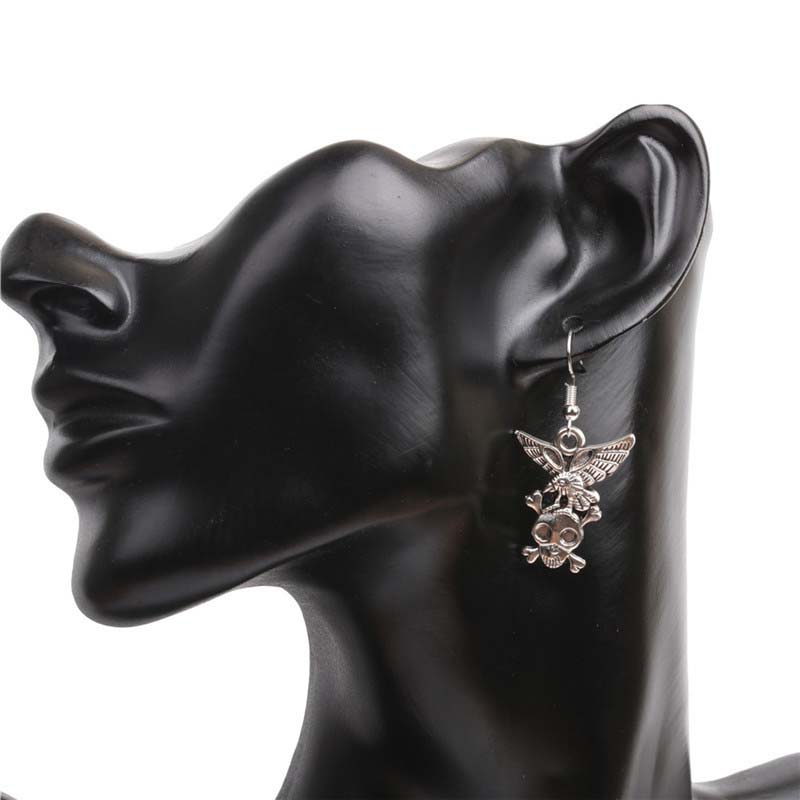 Wholesale Jewelry Earrings Alloy Skull Head Fashion Trend Vendors