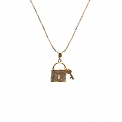 Accessories Zircon Key Pendant Necklace Manufacturer