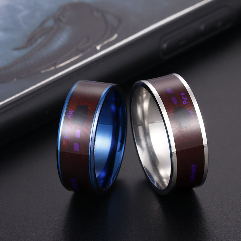 Wholesale Fashion Steel Titanium Men's Ring