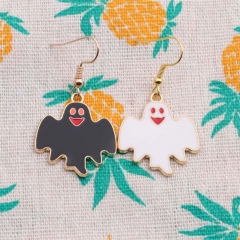 Wholesale Earrings Alloy Drop Oil Jewelry Ghost Festival Bat Ghost Vendors