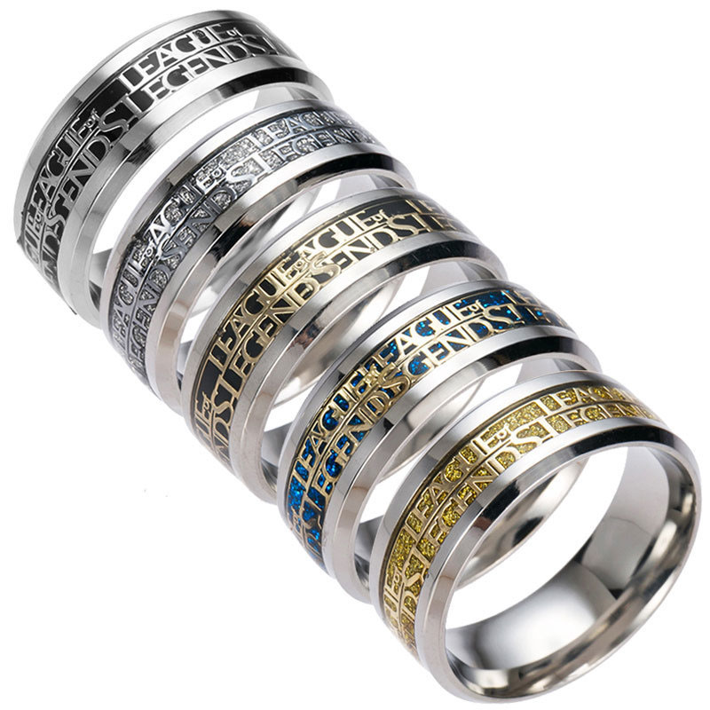 Popular Gold Plated Stainless Steel Personalized Men's Ring Jewelry Manufacturer