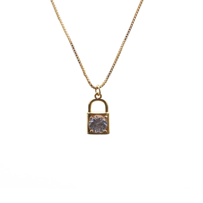 Accessories Zircon Lock Pendant Manufacturer