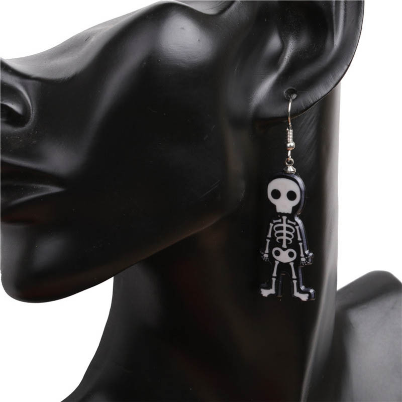 Wholesale Accessories Acrylic Personality Skull Ghost Earrings Vendors