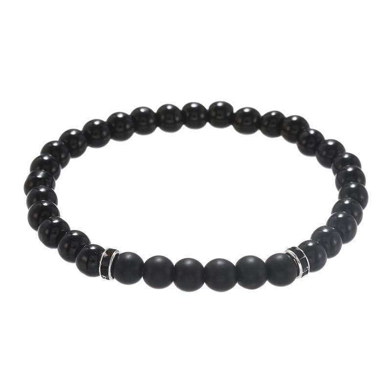 Wholesale Handmade Frosted Stone Men's Bracelet Fashion Vendors