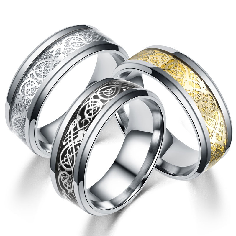 Dragon Ring Jewelry Stainless Steel Ring Titanium Steel Ring Distributor