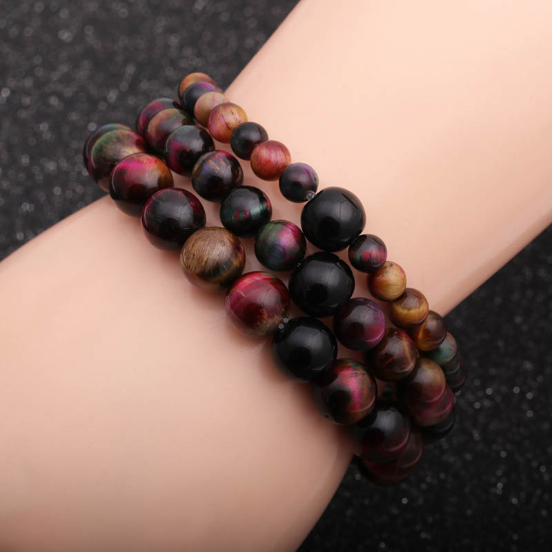 Wholesale Jewelry  Peacock Tiger Eye Bracelet Men's Bracelet Vendors