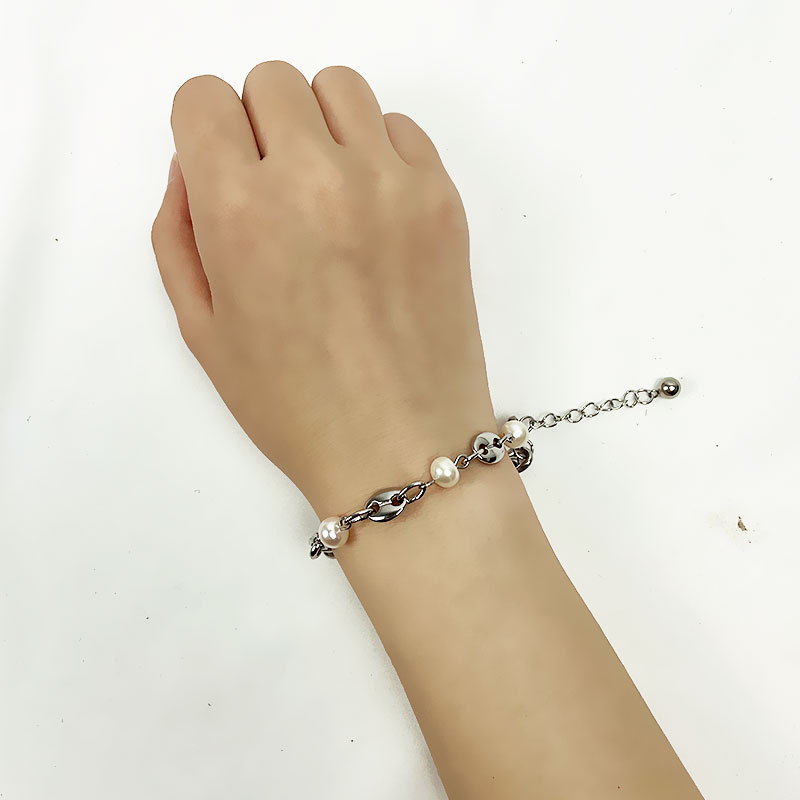 Baroque Pearl Chain Splicing Bracelet Female Distributor