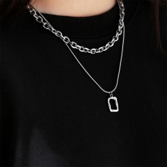 Double-layer Simple Stacked Necklace Female Collarbone Chain Distributor