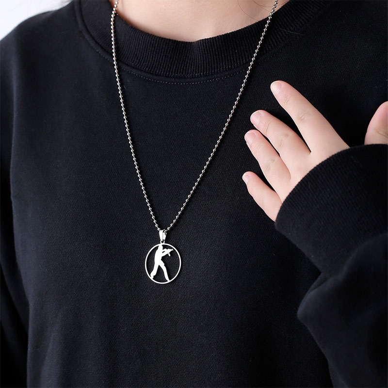 Stainless Steel Pendant Necklace Sweater Accessories Sweater Chain Gift Distributor