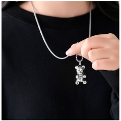Letter Bear Necklace Pendant Long Sweater Chain Distributor